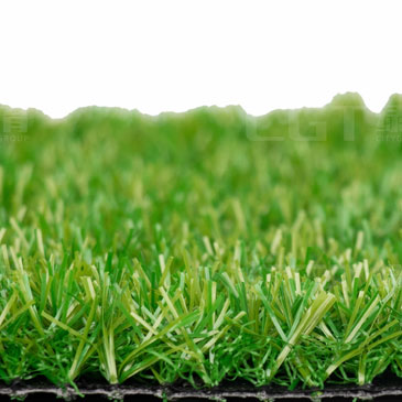 热熔环保草-S型 颜色：深浅绿（双色各半） 磅重：12000dtex、10000dtex 密度：10500簇绒/m²